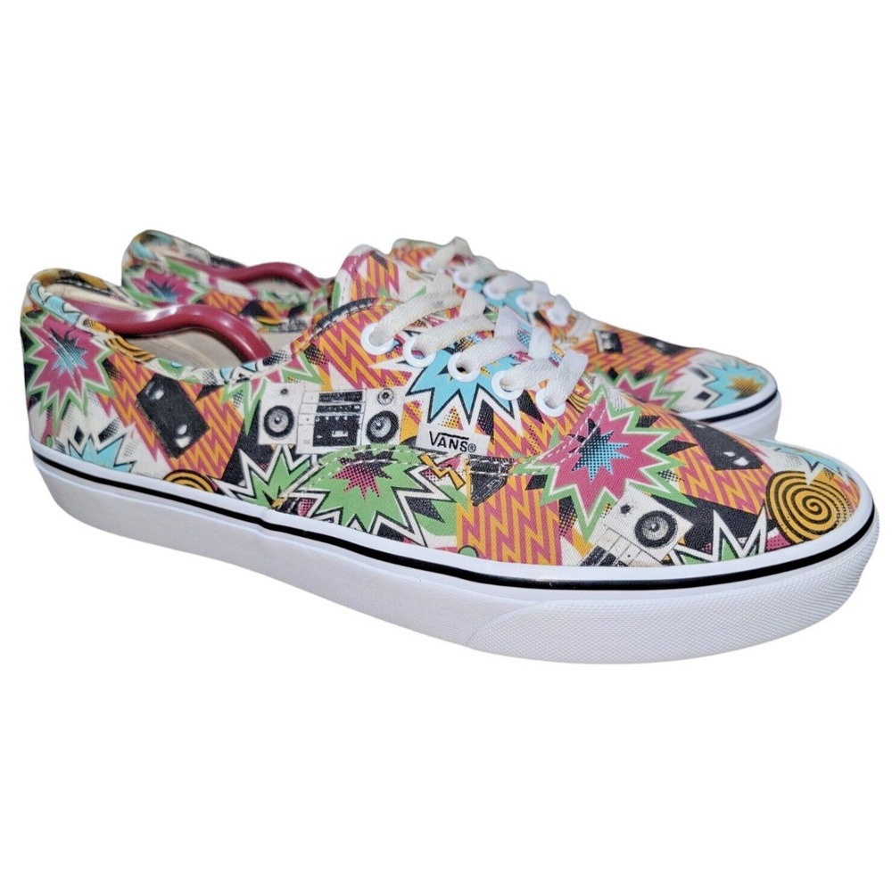 Vans Authentic 80's Boombox Mixtape Retro Cassette City Skate Shoes Sz 11.5